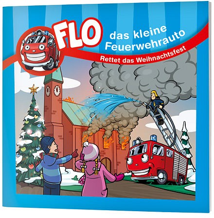 Flo, das kleine Feuerwehrauto - Mini-Buch "Rettet das Weihnachtsfest"