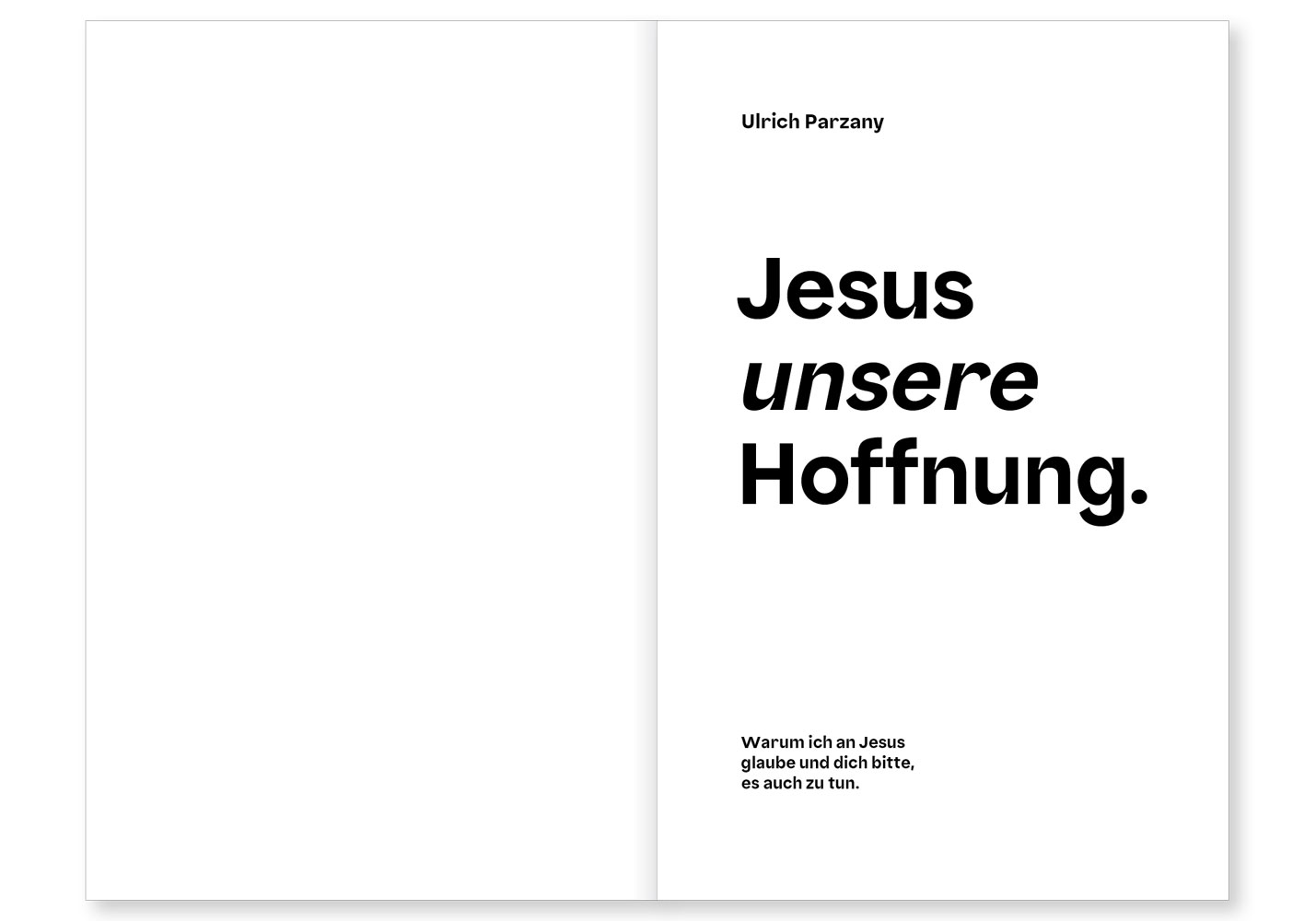 Jesus unsere Hoffnung.