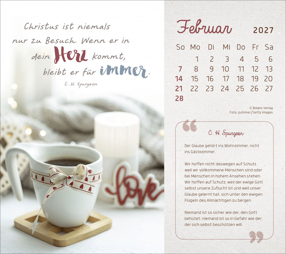 Mit Seiner Kraft 2027 - Postkartenkalender