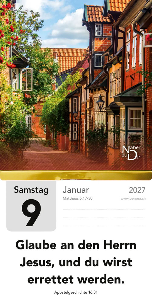 Näher zu Dir 2027 - Abreißkalender klein