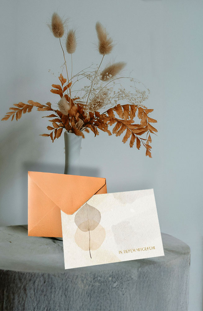 Faltkarte "In stiller Trauer"