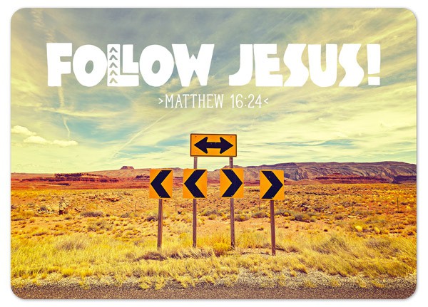 Postkarte "Follow Jesus"