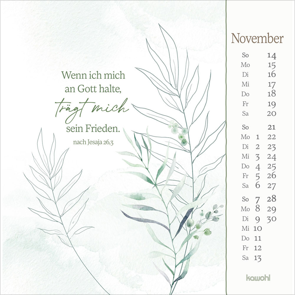 Vor dich bring ich, was mich bewegt 2027 - Postkartenkalender