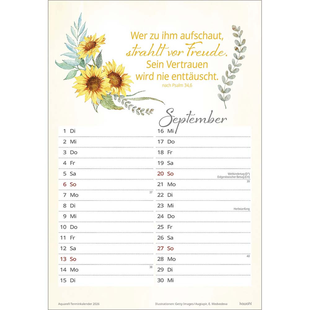 Wohlfühlen in deiner Nähe 2026 - Wandkalender