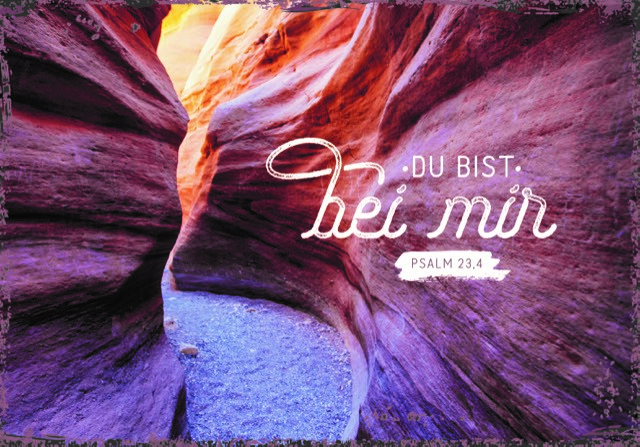 Metallschild "Du bist bei mir"