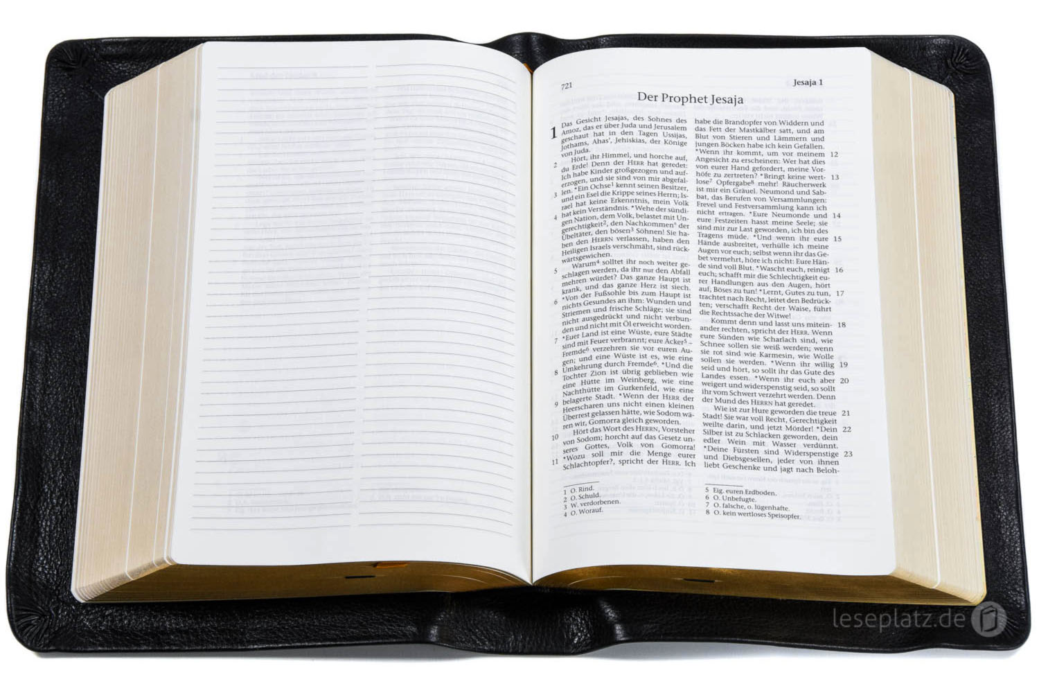 257153-6 Elberfelder 2003 - Standardausgabe mit Notizseiten / Leder schwarz / Goldschnitt