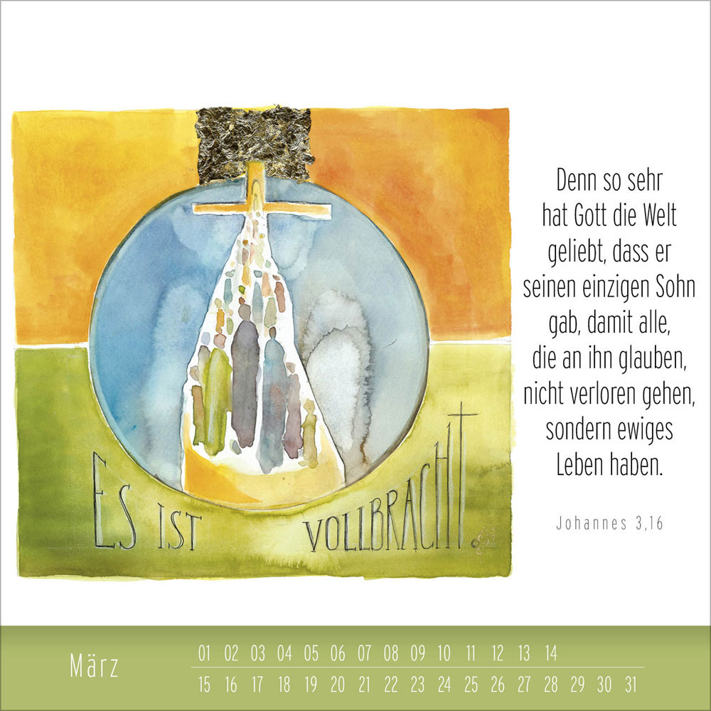 Hoffnung und Leben - immerwährender Tischkalender