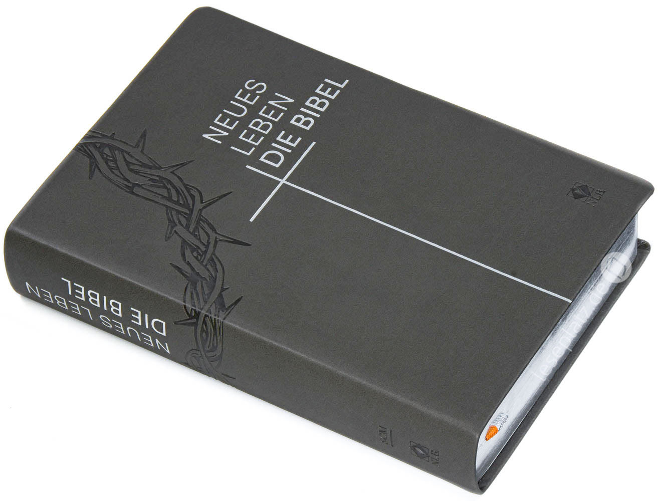 Neues Leben. Die Bibel - Standardausgabe - Kunstleder grau/ Silberschnitt