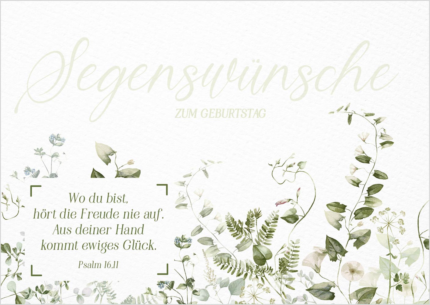 Postkarte "Segenswünsche"