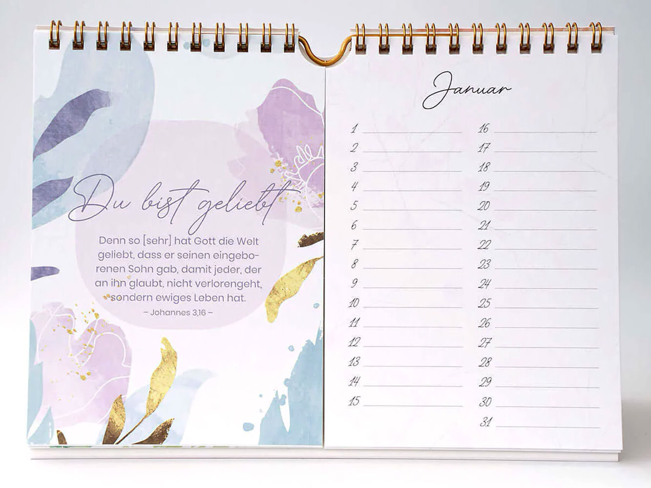 Geburtstagskalender "Ermutigung" - Tischkalender