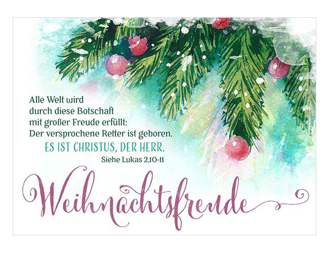 Postkarte "Weihnachtsfreude"