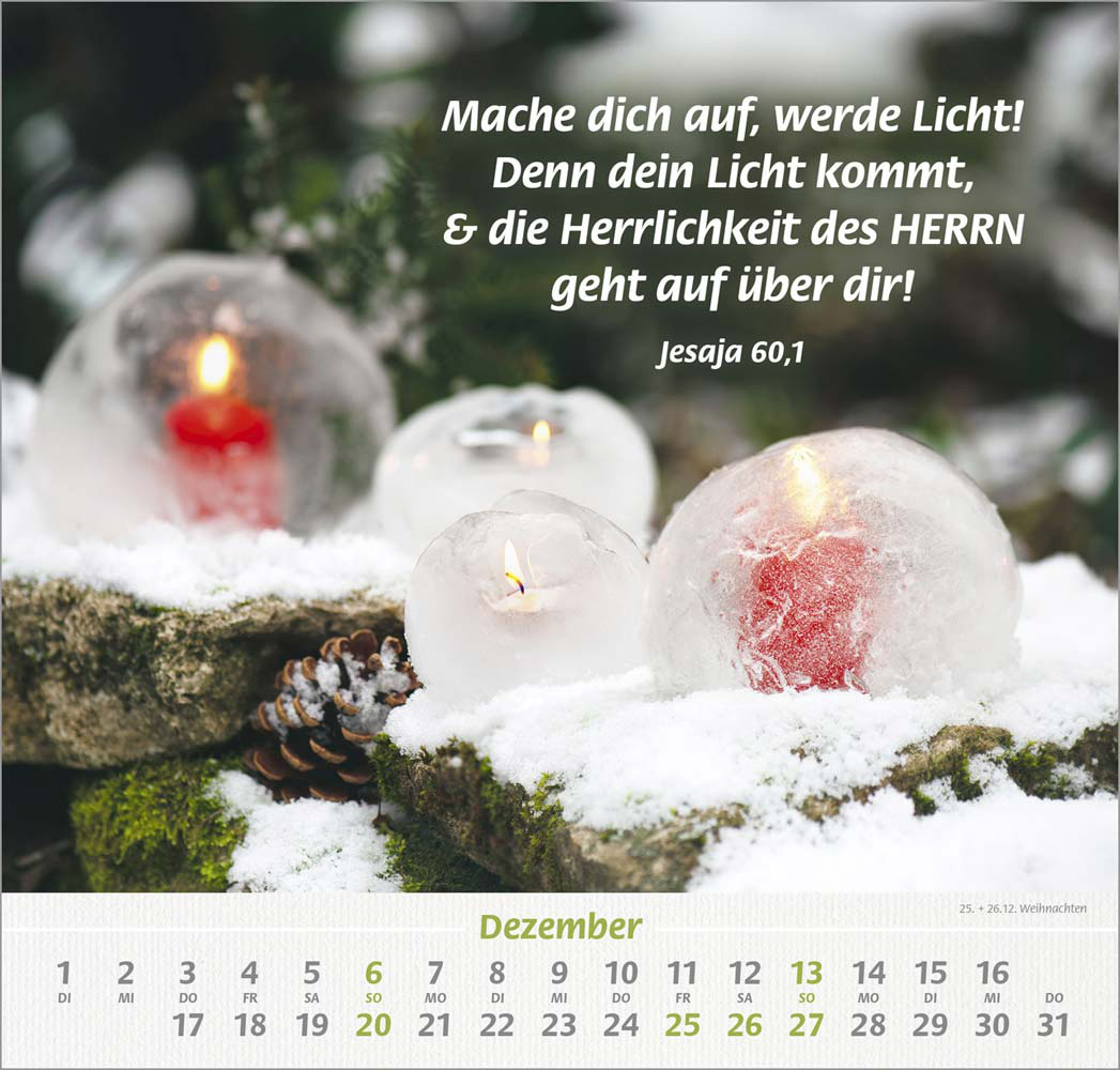 Denn du bist bei mir 2026 - Grossdruck-Kalender