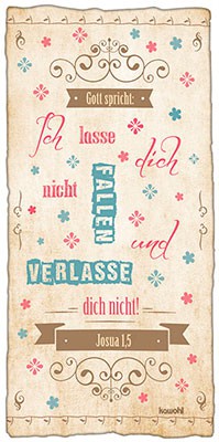 907400343 Handtuch "Gott spricht: Ich lasse dich nicht fallen"