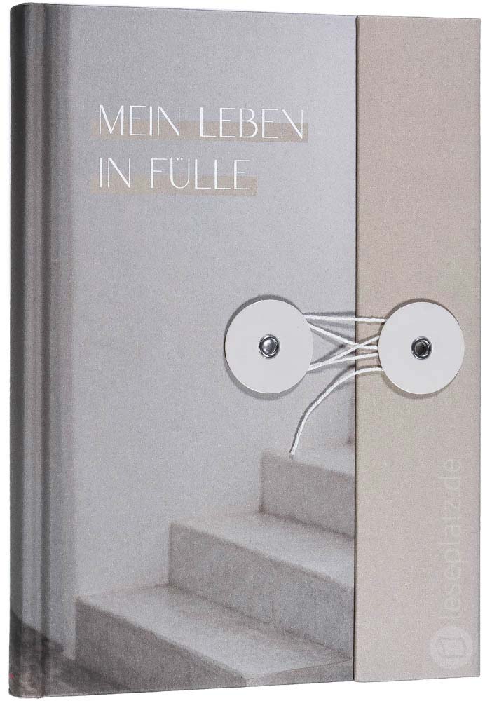 Notizbuch mit Knopf "Mein Leben in Fülle"