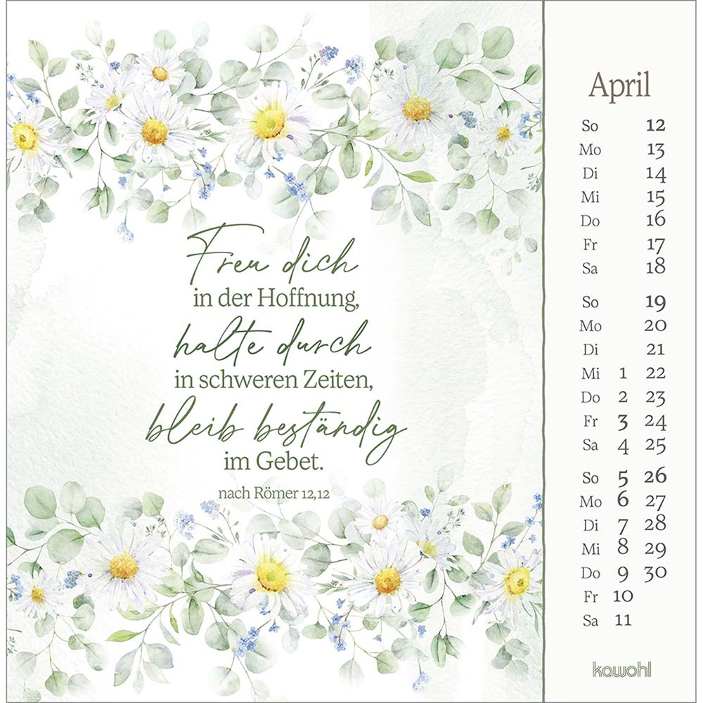Vor dich bring ich, was mich bewegt 2026 - Postkartenkalender