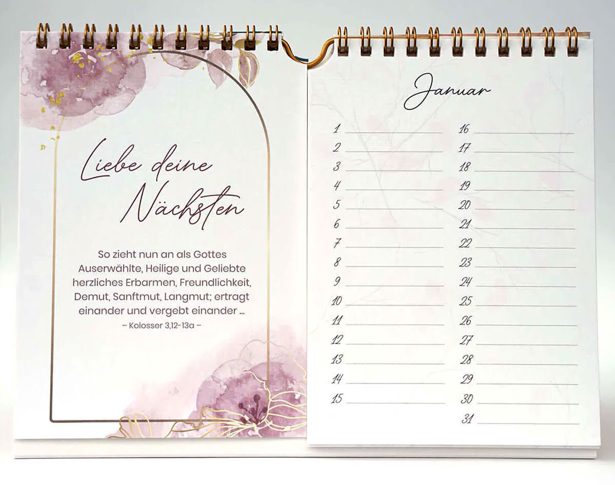 Geburtstagskalender "Ermutigung" - Tischkalender