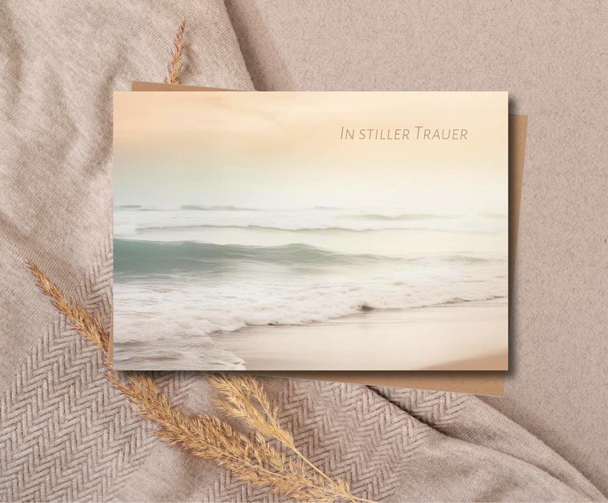Faltkarte "In stiller Trauer"
