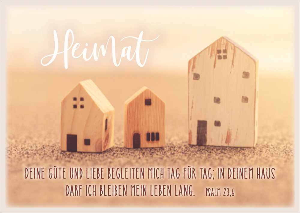 Postkarte "Heimat / Häuschen"