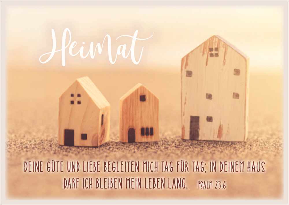 179731916 Postkarte "Heimat / Häuschen"