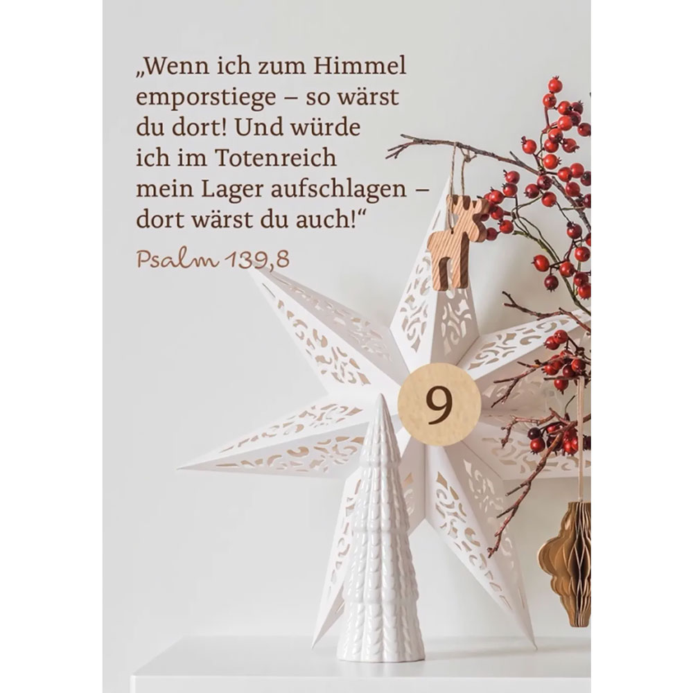 24 Herzenswege zur Krippe mit Psalm 139 - Adventskalender