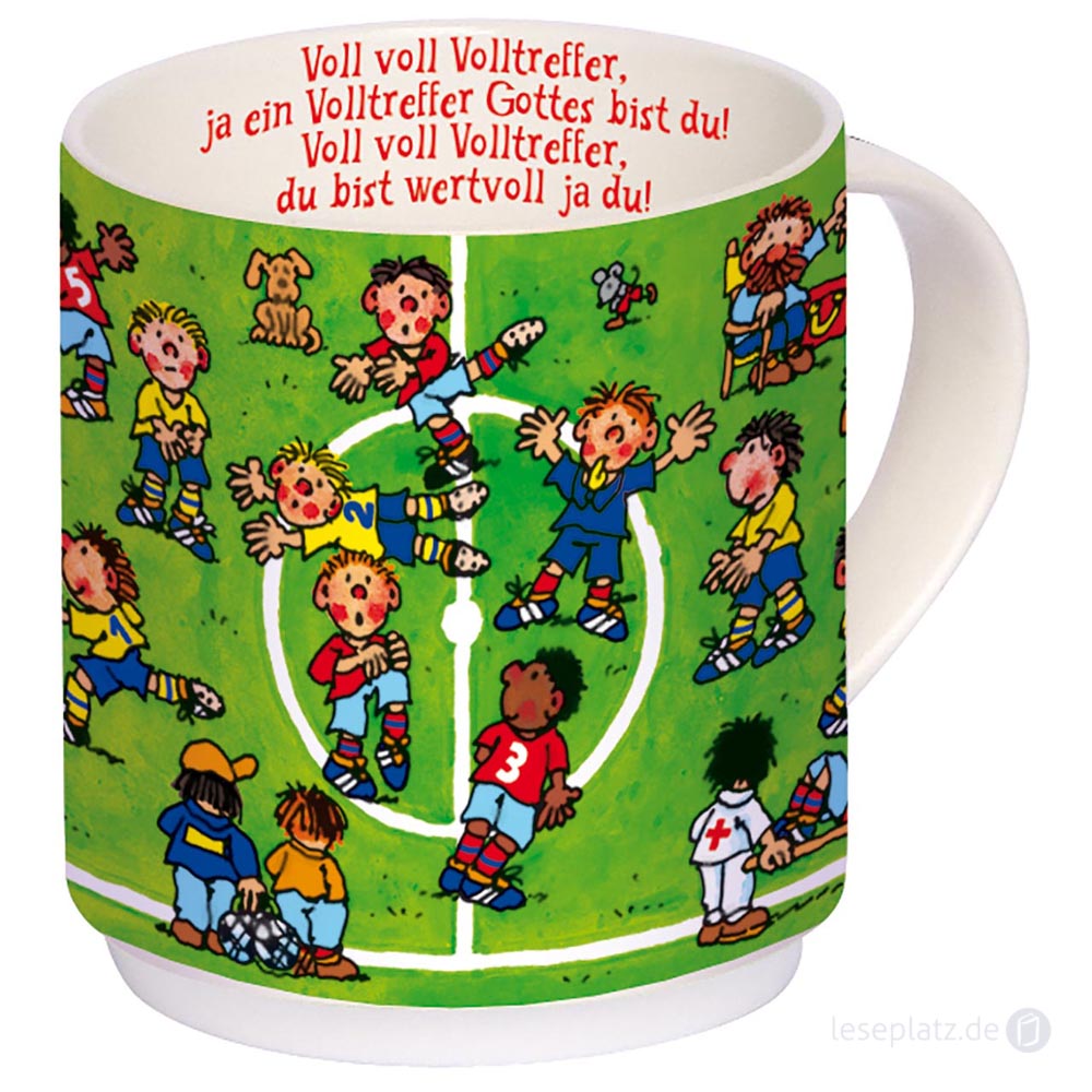 Kindertasse "Ein Volltreffer Gottes bist du"