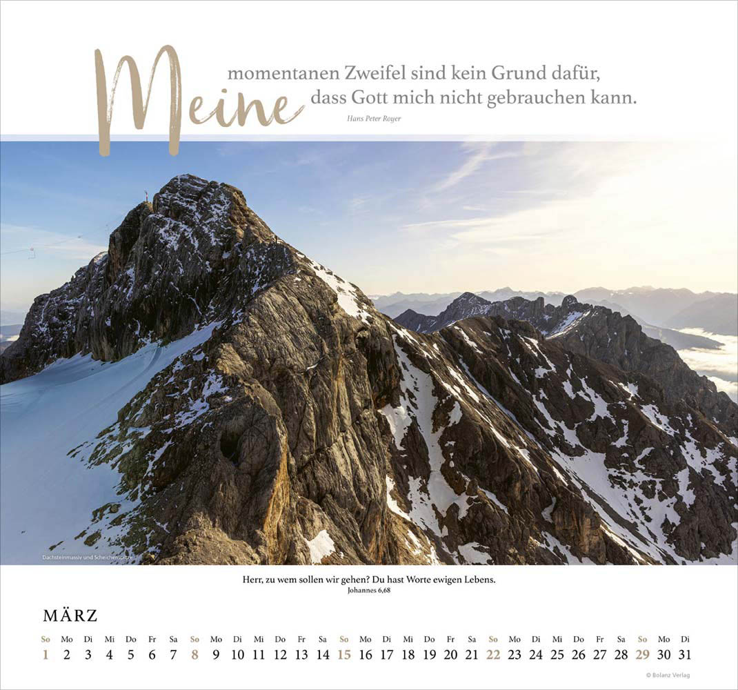 Fels meiner Stärke 2026 - Wandkalender Fels meiner Stärke 2026 - Wandkalender
