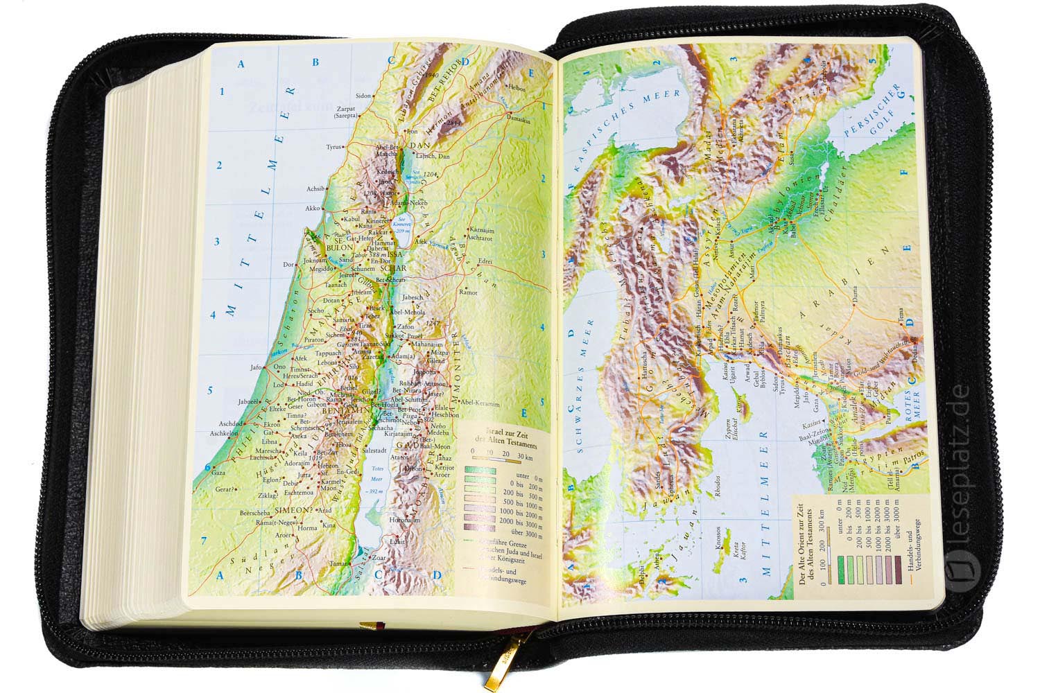 Elberfelder Bibel 2006 Taschenausgabe - Leder schwarz / Reißverschluss