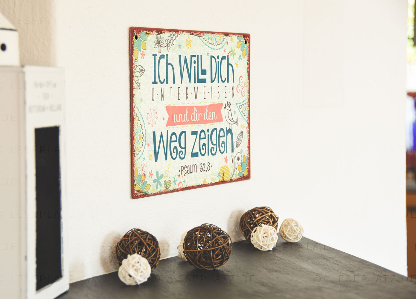 830000_01 Metallschild "Ich will dich unterweisen ..."