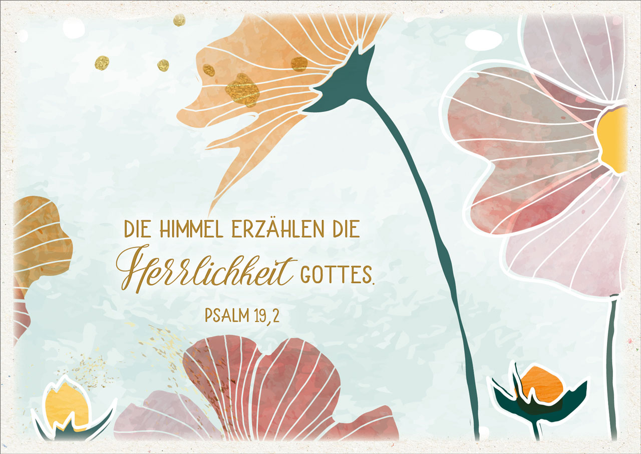 Postkarte "Die Himmel erzählen"