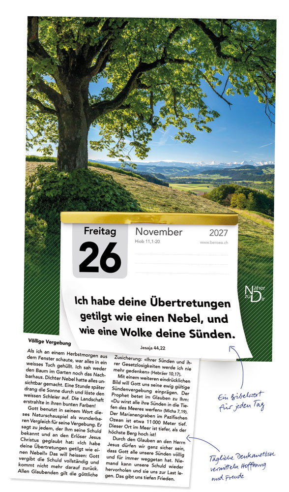 Näher zu Dir 2027 - Abreißkalender