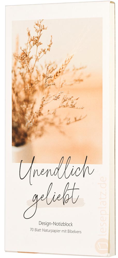 Notizblock "Unendlich geliebt" - klein Notizblock "Unendlich geliebt" - klein