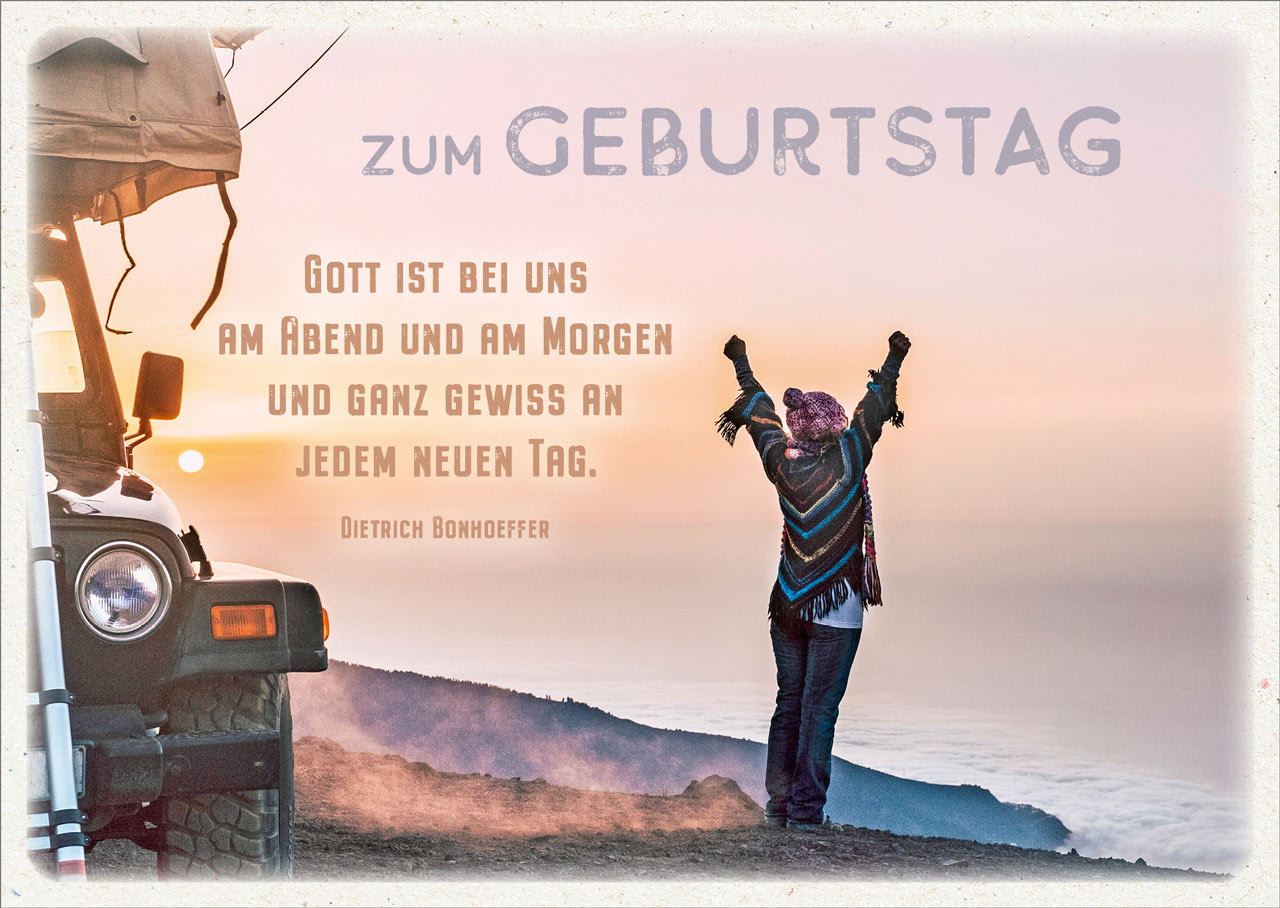 Postkarte "Zum Geburtstag"