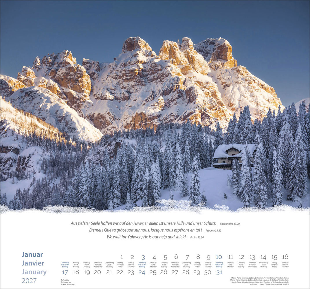 Berge 2027 - Wandkalender