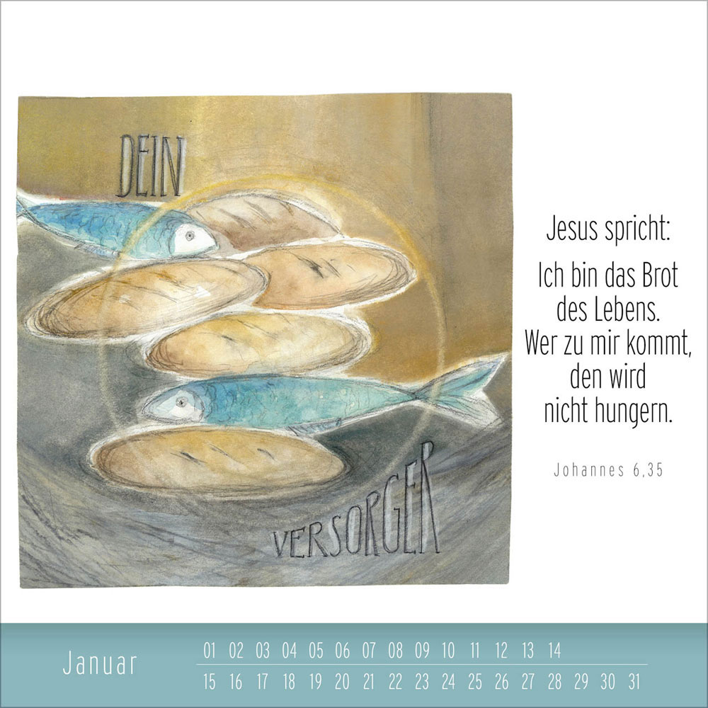 Hoffnung und Leben - immerwährender Tischkalender
