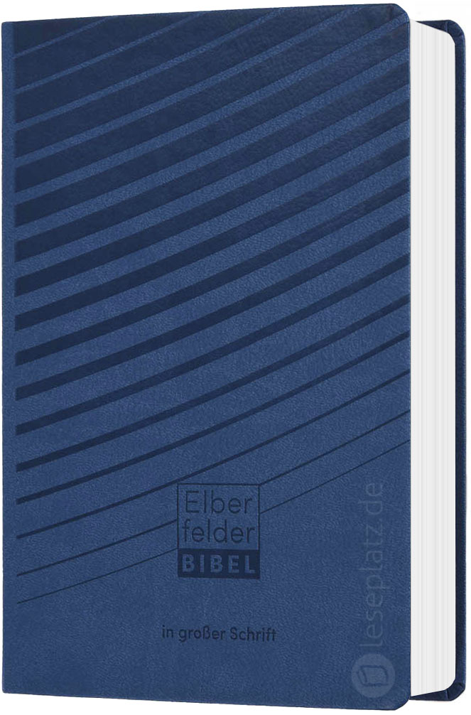 Elberfelder Bibel 2006 in großer Schrift - Kunstleder blau