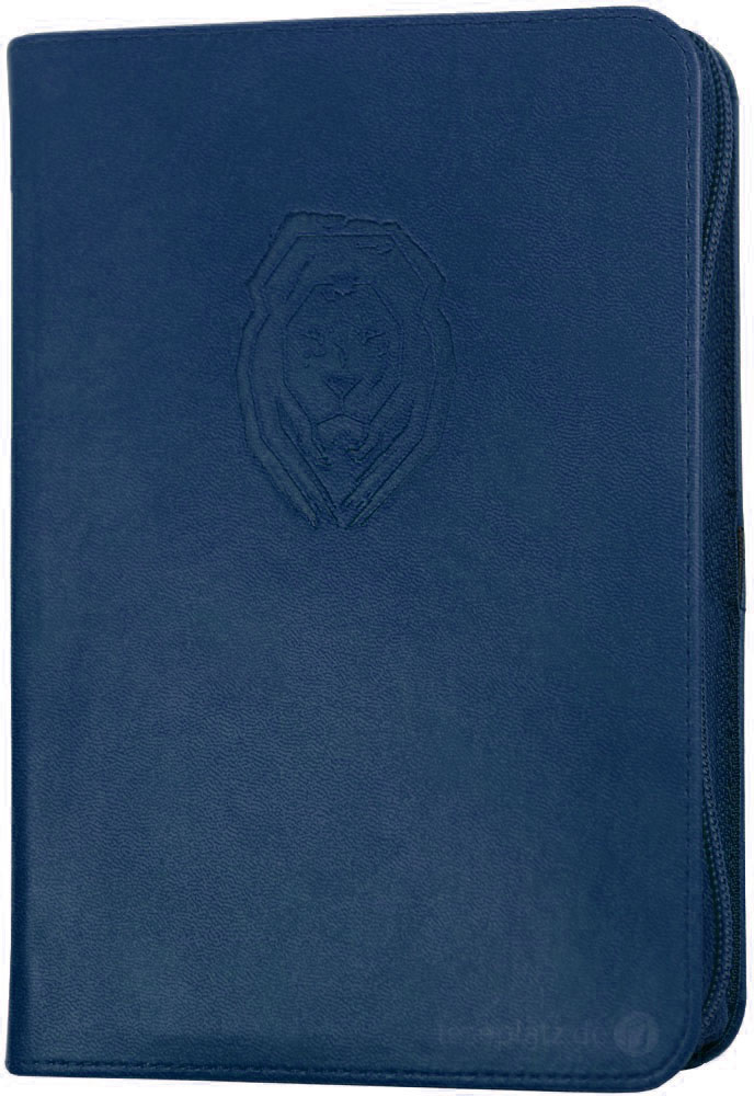 NeÜ - Standardausgabe Kunstleder dunkelblau "Motiv Life Lion"