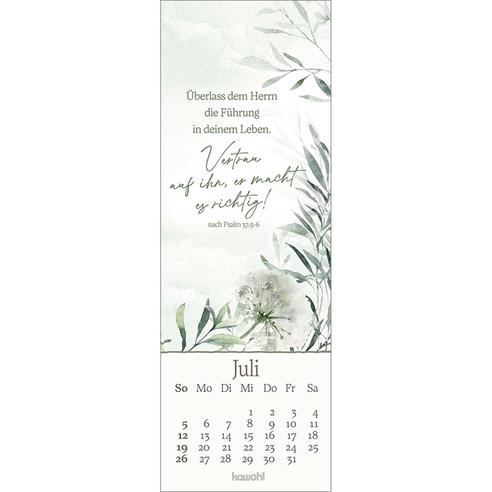 Vor dich leg ich, was mich bewegt 2026 - Lesezeichen-Kalender