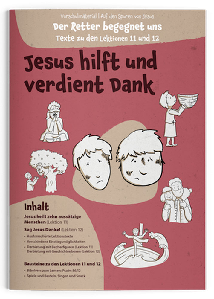 Auf den Spuren von Jesus - Der Retter begegnet uns - Vorschulmaterial
