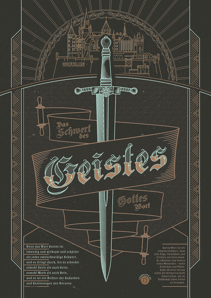 Poster "Schwert des Geistes"