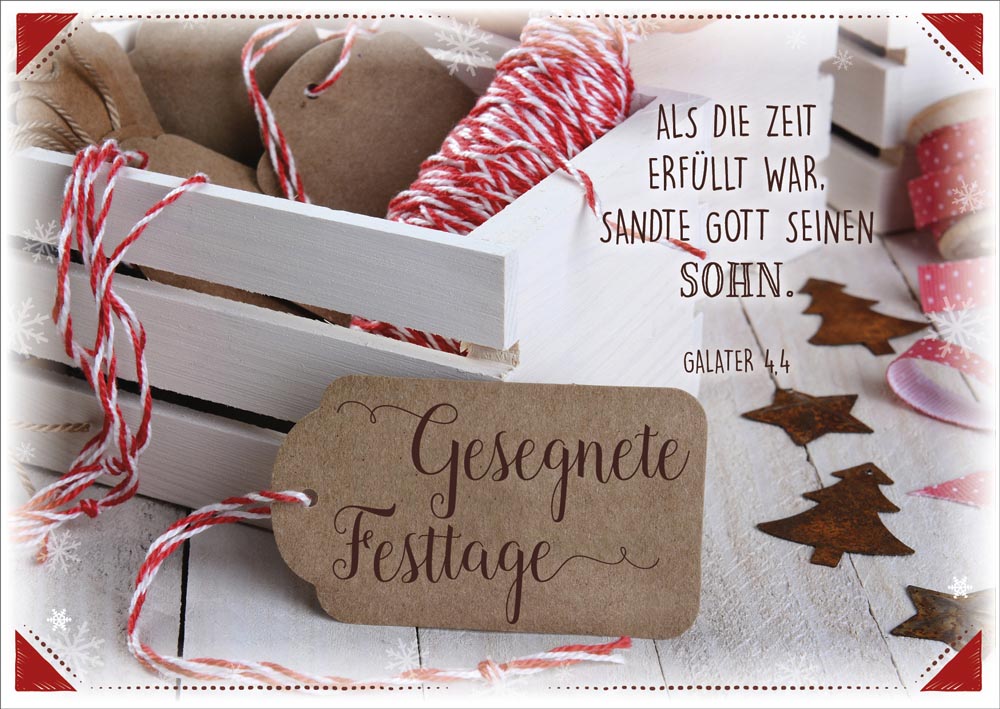 Postkartenbox "Segenswünsche zum Fest"