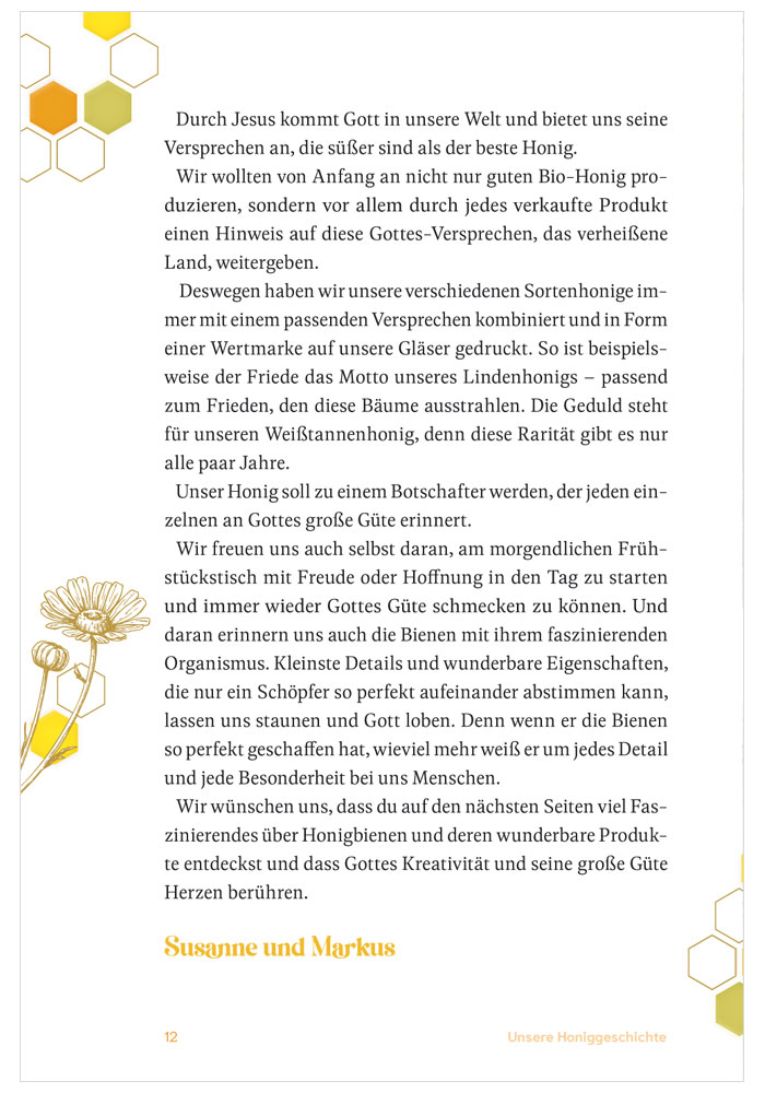 Von Bienen, Honig und Gottes großer Güte