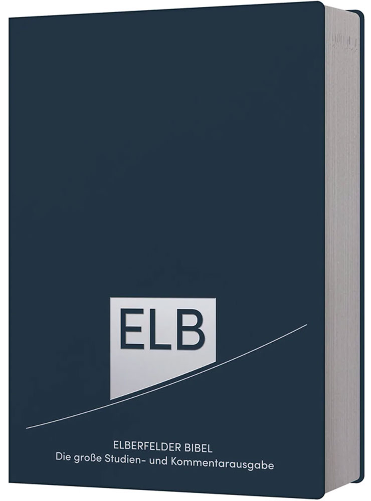 Elberfelder Bibel 2006 Studienbibel - Leder Blau mit Platinschnitt