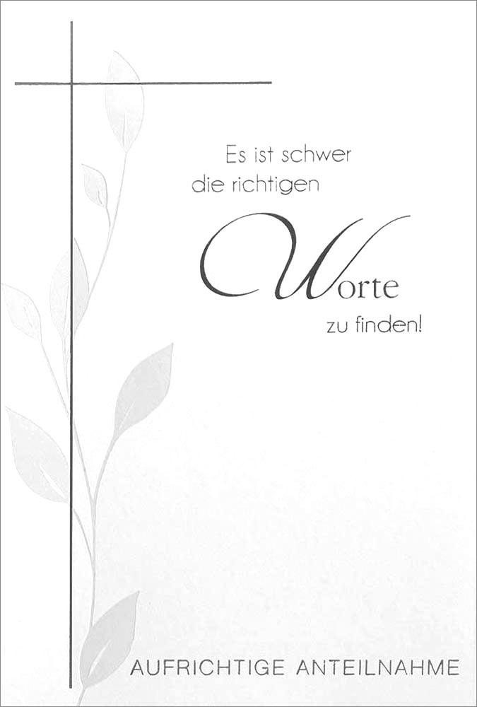179716829 Faltkarte "Kreuz mit Zweig"
