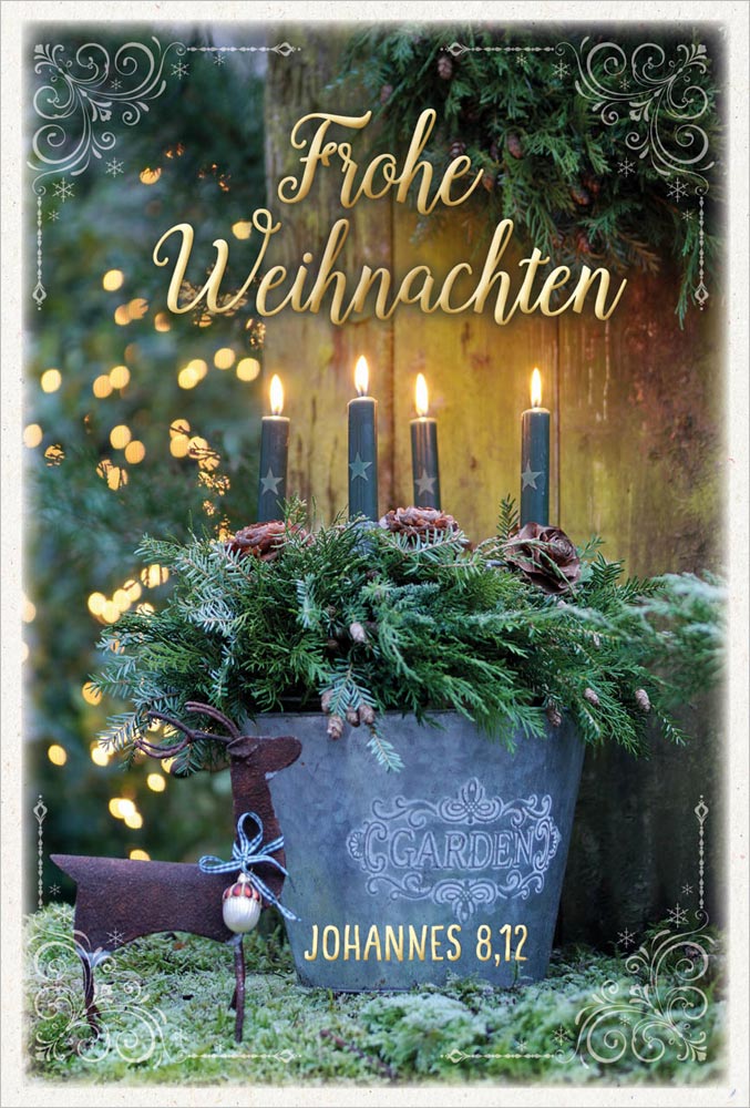 Postkarte "Frohe Weihnachten"