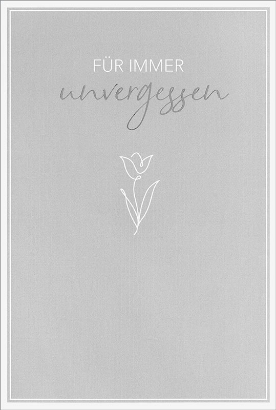 179716806 Doppelkarte "Unvergessen"