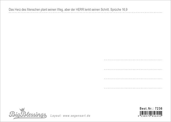15-7236_02 Postkarte - Big Blessing "Steuermann"
