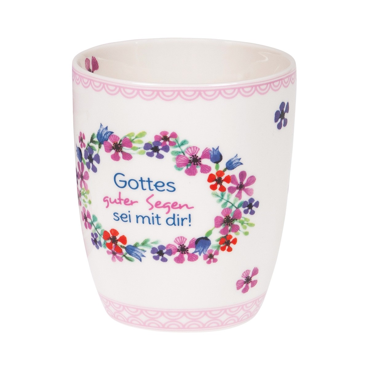 649536200-01 Porzellantasse "Blumen Segen"