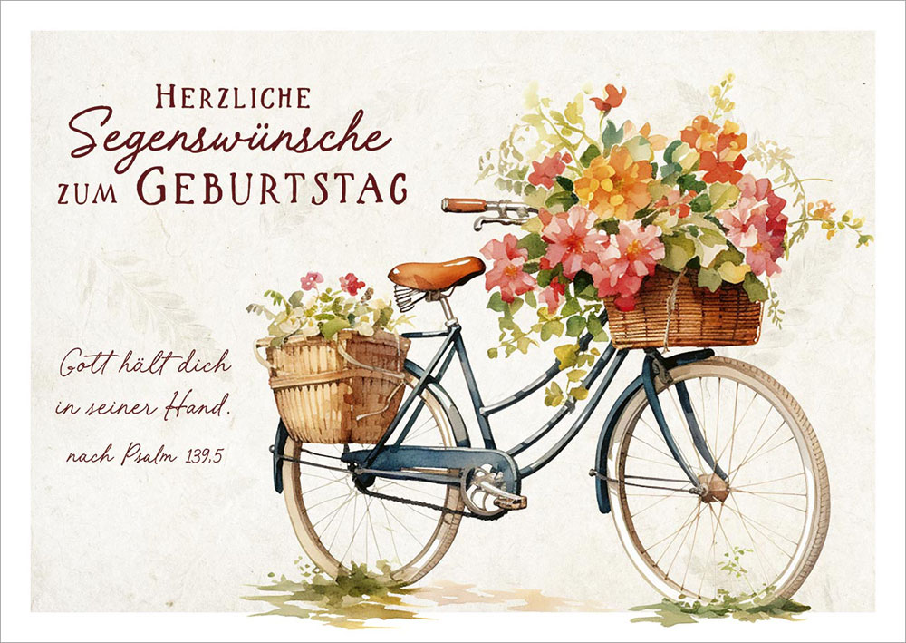 Postkarte "Herzliche Segenswünsche" Postkarte "Herzliche Segenswünsche"