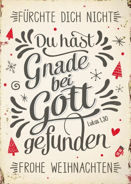 15-1298W Postkarte - Gnade bei Gott