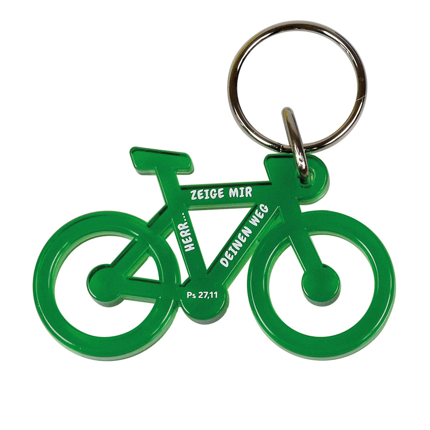 Schlüsselanhänger "Fahrrad" - Grün